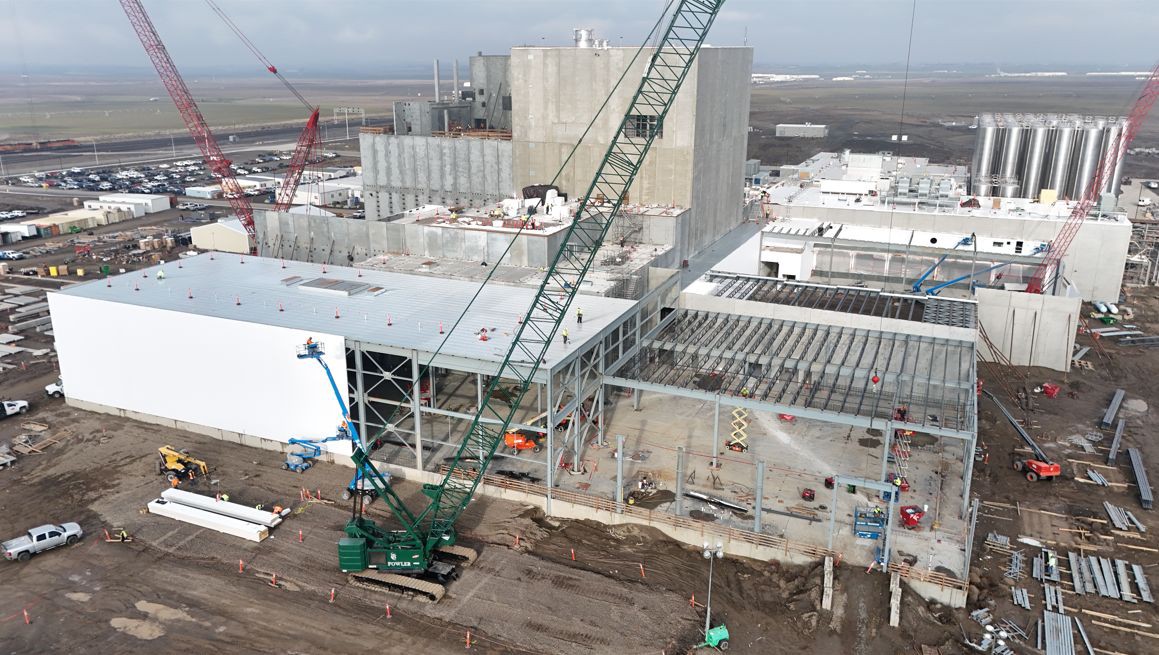 Darigold plant construction with MeritPress piping infrastructure